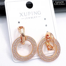 Сережки Xuping18К 20015 ( 2.5 см.)